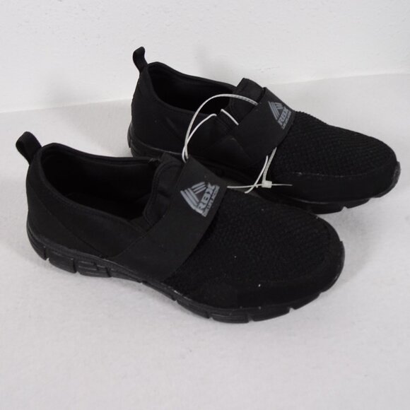 RBX Howie Slip On Sneaker Men's Size 9W Black Training Shoes Athletic Active NEW - Picture 3 of 13